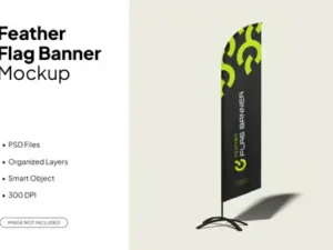 cover image event feather flag mockup