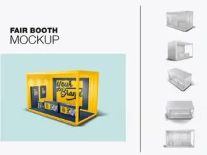 cover image exhibition booth mockup
