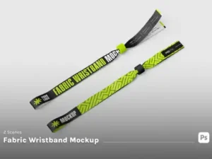 cover image fabric wristband mockup
