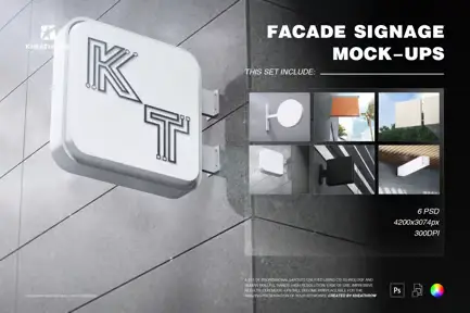 Facade Signages Mock Ups Vol1