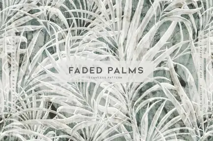 Procreate Brush Stamps Bundle - 3 Packs 3 cover image faded palms