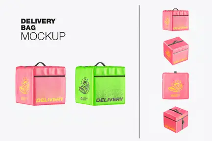 Fast Food Delivery Bag Mockup