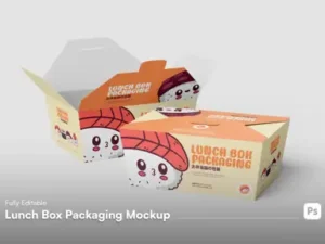 cover image fast food packaging mockup