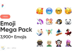 cover image figma emoji mega pack 3900 emojis