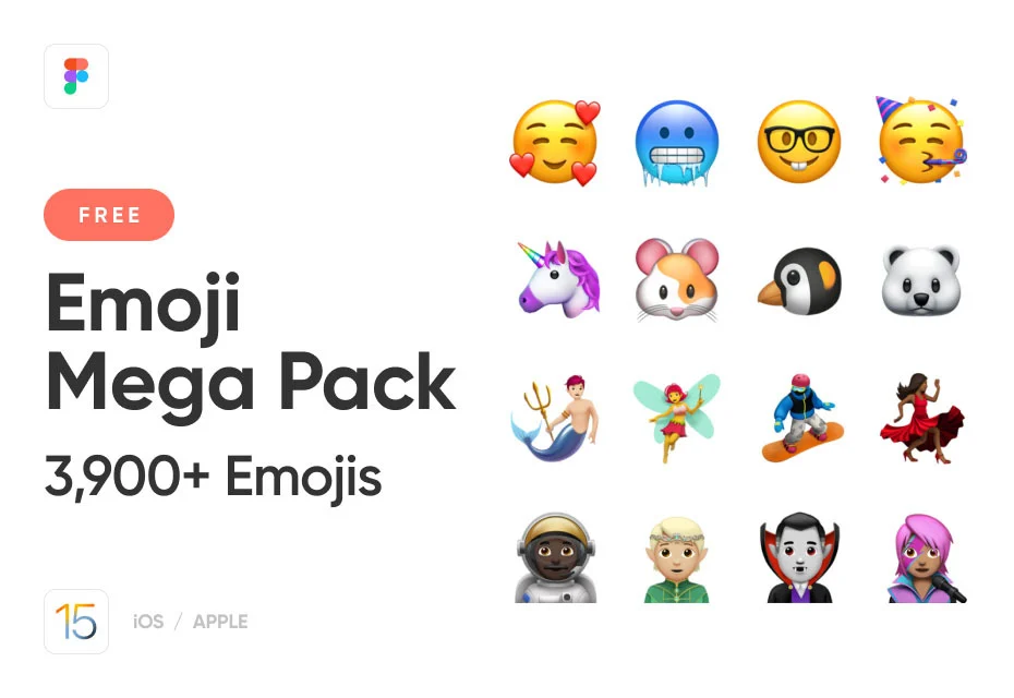Figma Emoji Mega Pack (3,900+ Emojis) 1 cover image figma emoji mega pack 3900 emojis