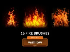 cover image fire and flame photoshop brushes realistic brushes