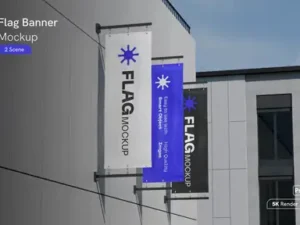 cover image flag banner mockup