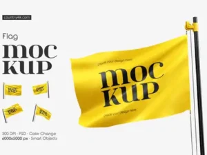 cover image flag mockup set