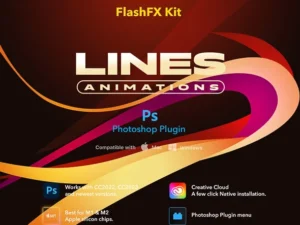 cover image flashfx kit lines animations for photoshop 2d vfx plugin