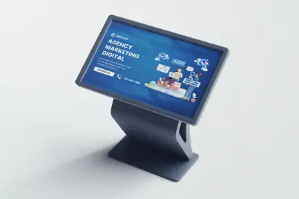 Floor Stand LCD Digital Mockups