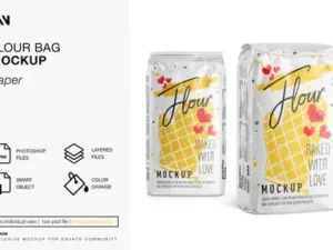 cover image flour bag mockup