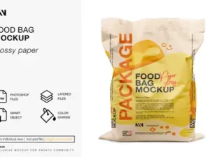 cover image food bag mockup