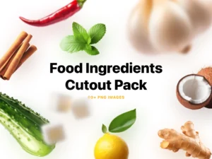cover image food ingredients cutout pack