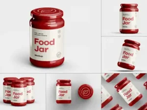 cover image food jar mock up