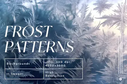 Adobe Photoshop Backgrounds Photo Overlay Bundle - 102 Overlays 5 cover image frost pattern backgrounds