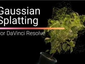 cover image gaussian splatting for davinci resolve