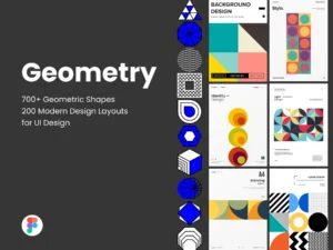cover image geometric design elements bundle