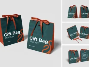 cover image gift bag mockup