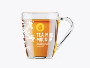 cover image glass tea mug