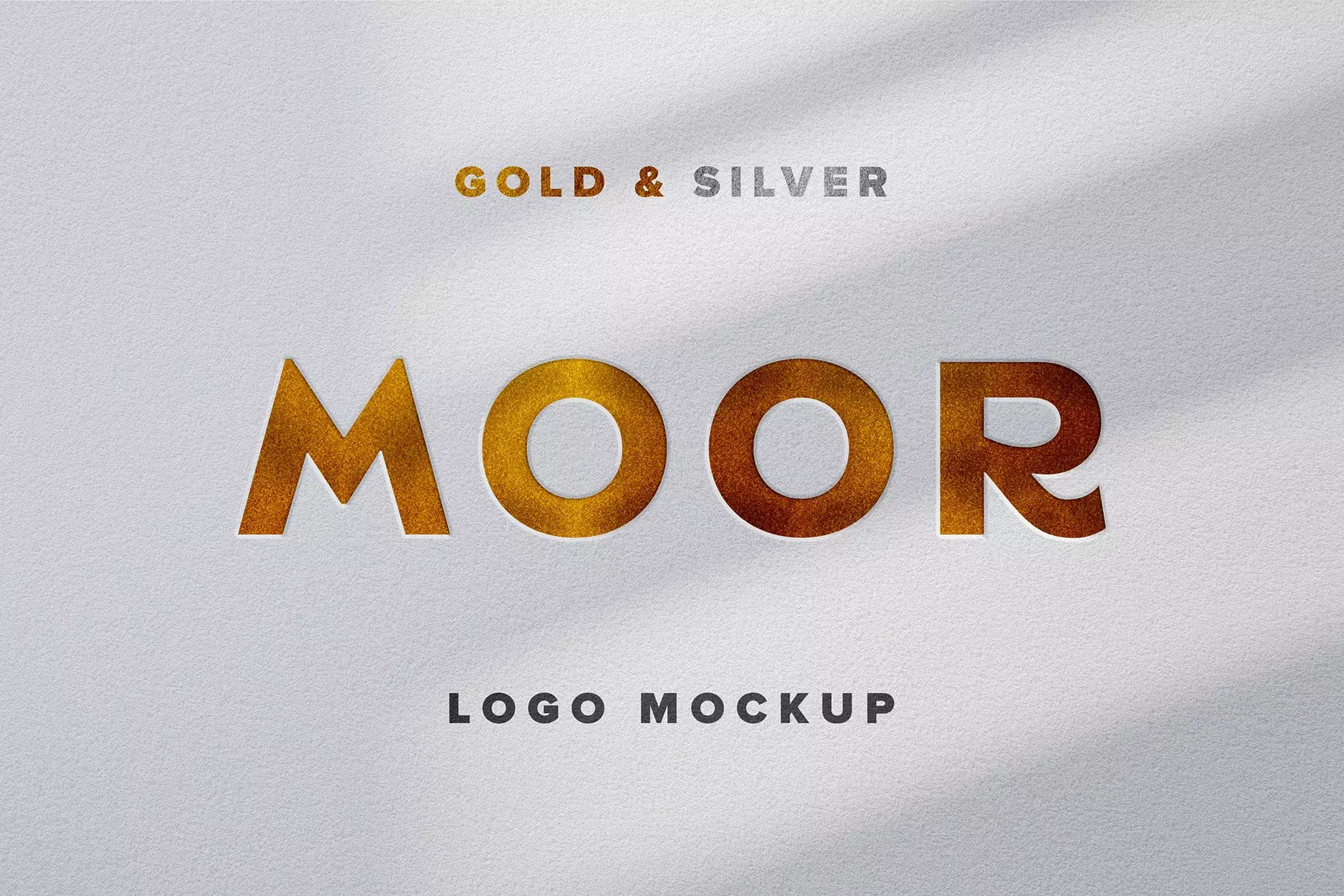 Gold & Silver Logo Mockup