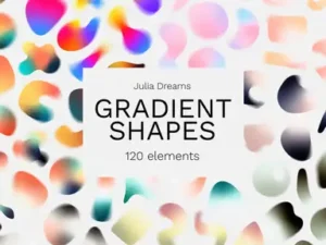 cover image gradient abstract shapes grainy elements