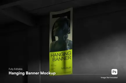 Hanging Banner Mockup