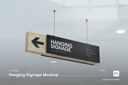 Hanging Signage Mockup