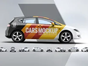 cover image hatchback mock up