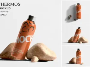cover image high quality bottle mockup