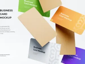 cover image high quality business card mockup for branding