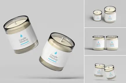 High Quality Candle Mockup