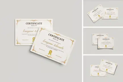 High Quality Certificate Mockup