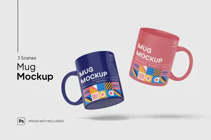 High Quality Coffee Mug Mockup by simplestudios