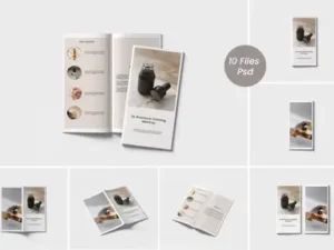cover image high quality dl brochure catalog mockup