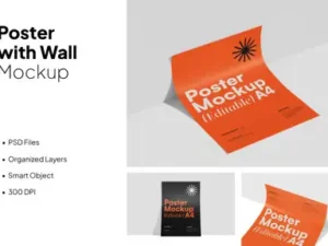 cover image high quality flyer mockup set