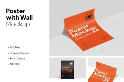 High Quality Flyer Mockup Set