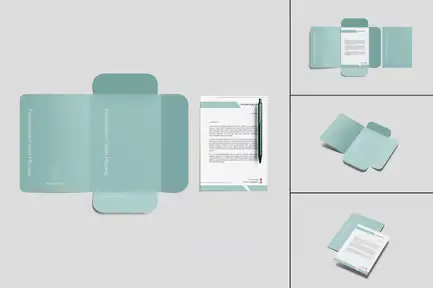 High Quality Folder Mockup For Branding