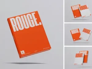 cover image high quality hardcover book mockup