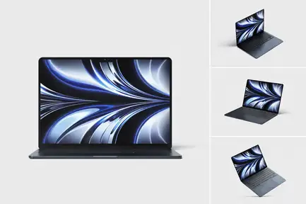 High Quality MacBook Air M2 Mockups