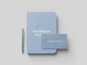 cover image high quality notebook mockup set