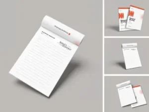 cover image high quality notepad mockups