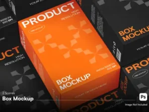 cover image high quality perfume box mockup