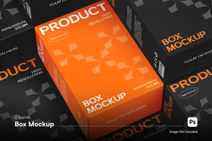 High Quality Perfume Box Mockup