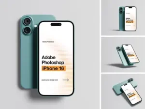 cover image high quality phone mockup for iphone 16