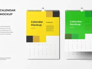 cover image high quality realistic calendar mockup for brand