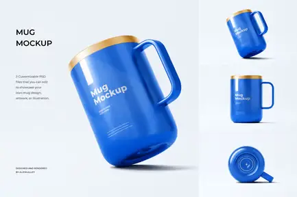 High Quality Realistic Mug Mockup Set For Branding