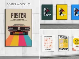 cover image high quality realistic poster mockup for branding