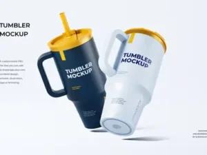 cover image high quality realistic tumbler mockup for branding