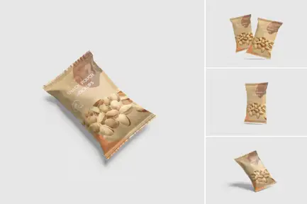 High Quality Snack Pouch Mockup