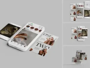 cover image high quality social media instagram mockup